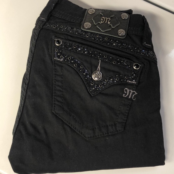 Miss Me Signature Skinny Jeans Black 29 
